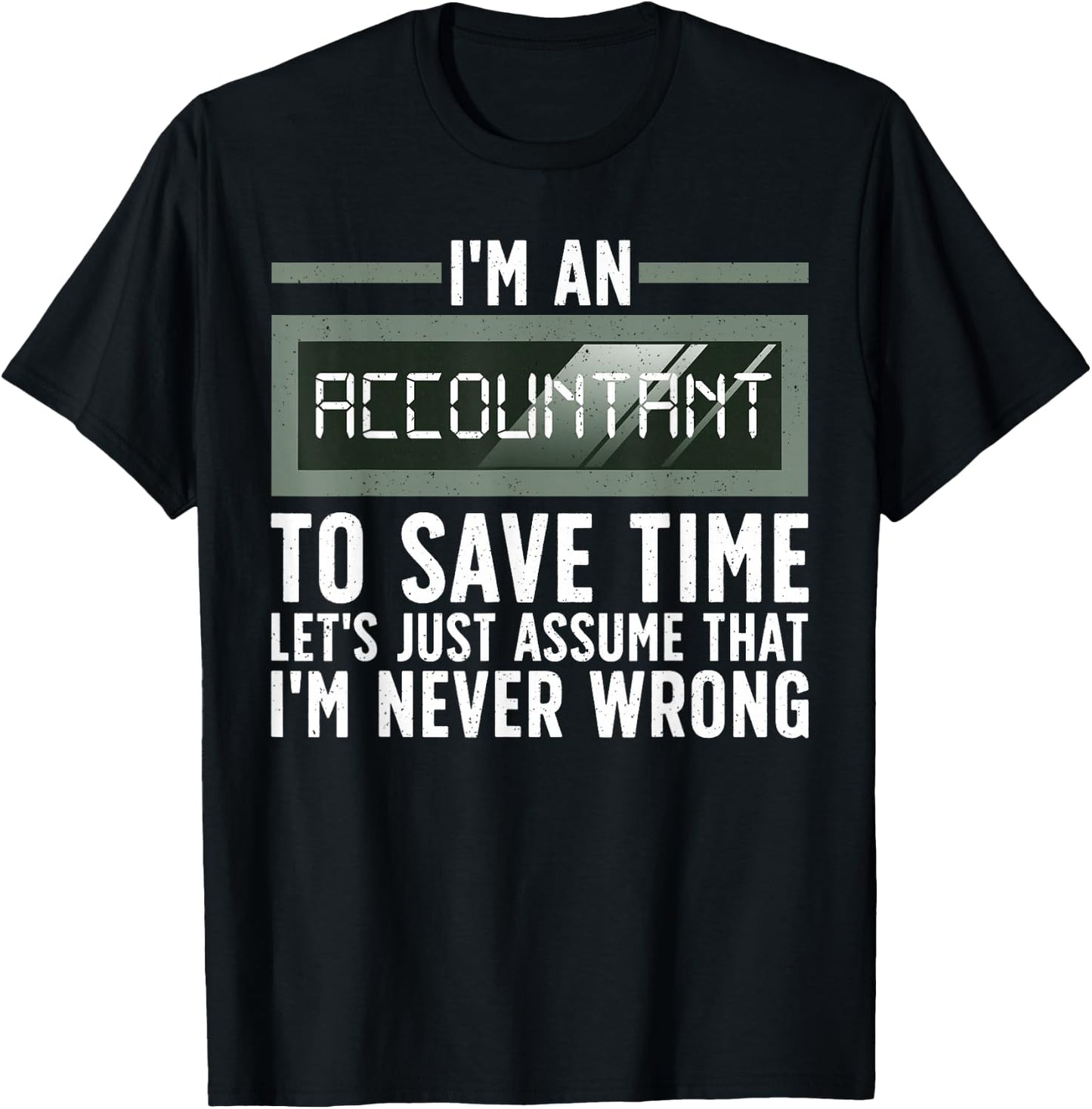 Funny Accounting Art For Accountant Men Women Tax Preparer T-Shirt - T-Shirt | Black