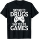 Red Ribbon Week Shirt Say No to Drugs Say Yes to Games T-Shirt - T-Shirt | Black