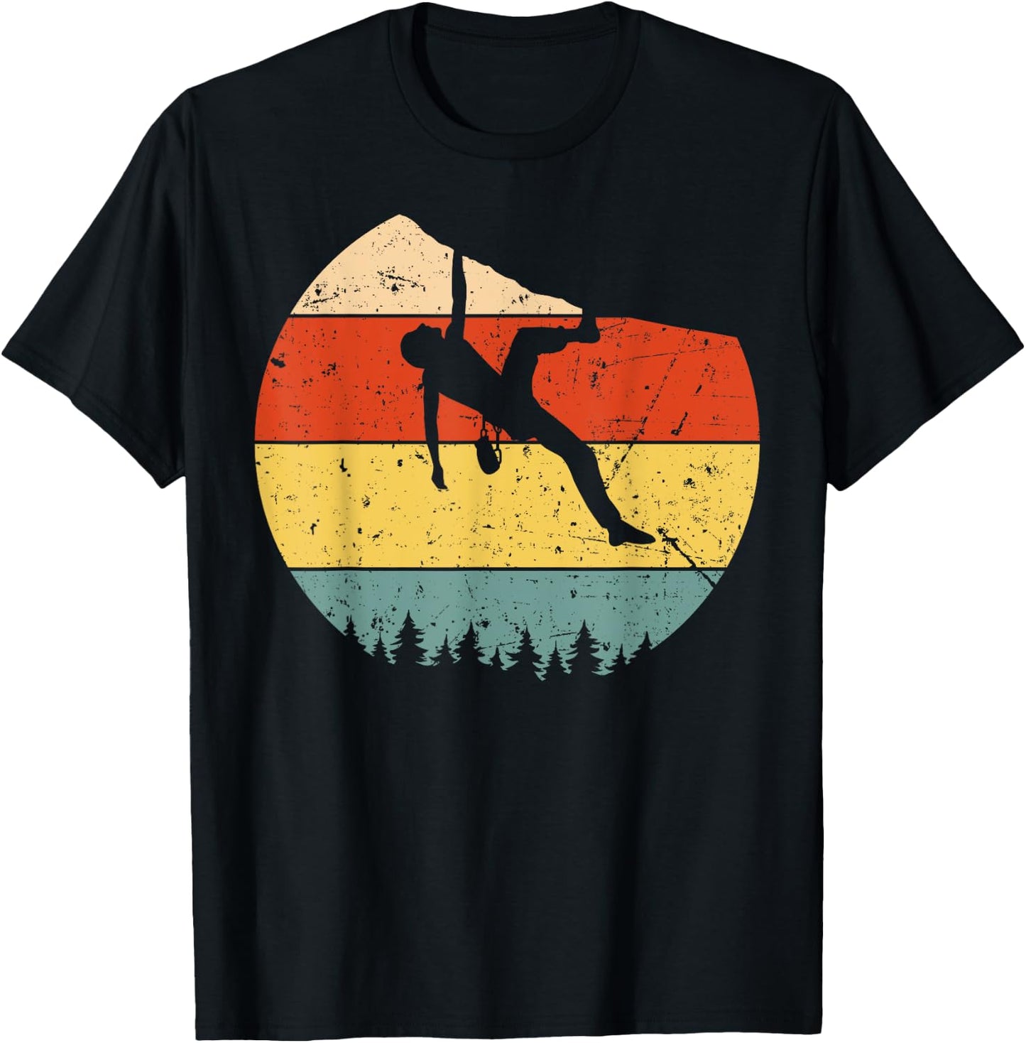 Cool Rock Climbing Women Mountain Climber bouldering T-Shirt - T-Shirt | Black