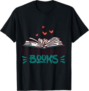I Read Banned Books - Banned Books Week Librarian T-Shirt - T-Shirt | Black