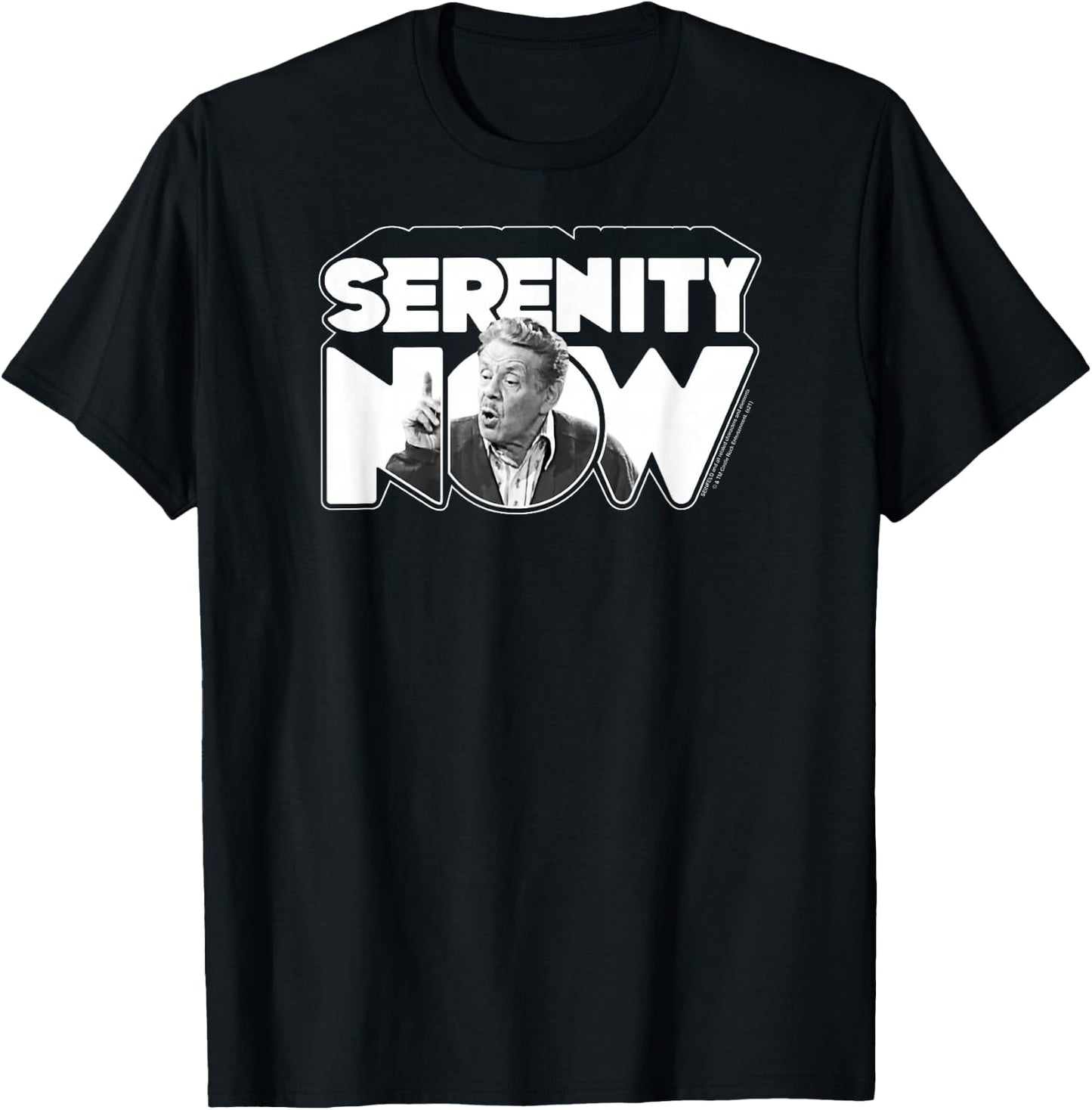 Seinfeld Serenity Now Retro Frank Costanza 90's TV Show T-Shirt - T-Shirt | Black