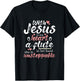 Jesus In Her Heart Flute In Her Hand - Flutist Musician T-Shirt - T-Shirt | Black