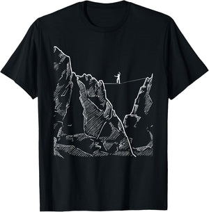 Slackliner - Slackline Slacklining Tightrope Trickline T-Shirt - T-Shirt | Black