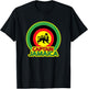 Jamaican Captain Jamaica Reggae Music Shield Lion Design T-Shirt - T-Shirt | Black