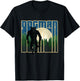 Dogman - Michigan Wisconsin Cryptid Retro Werewolf Forest T-Shirt - T-Shirt | Black