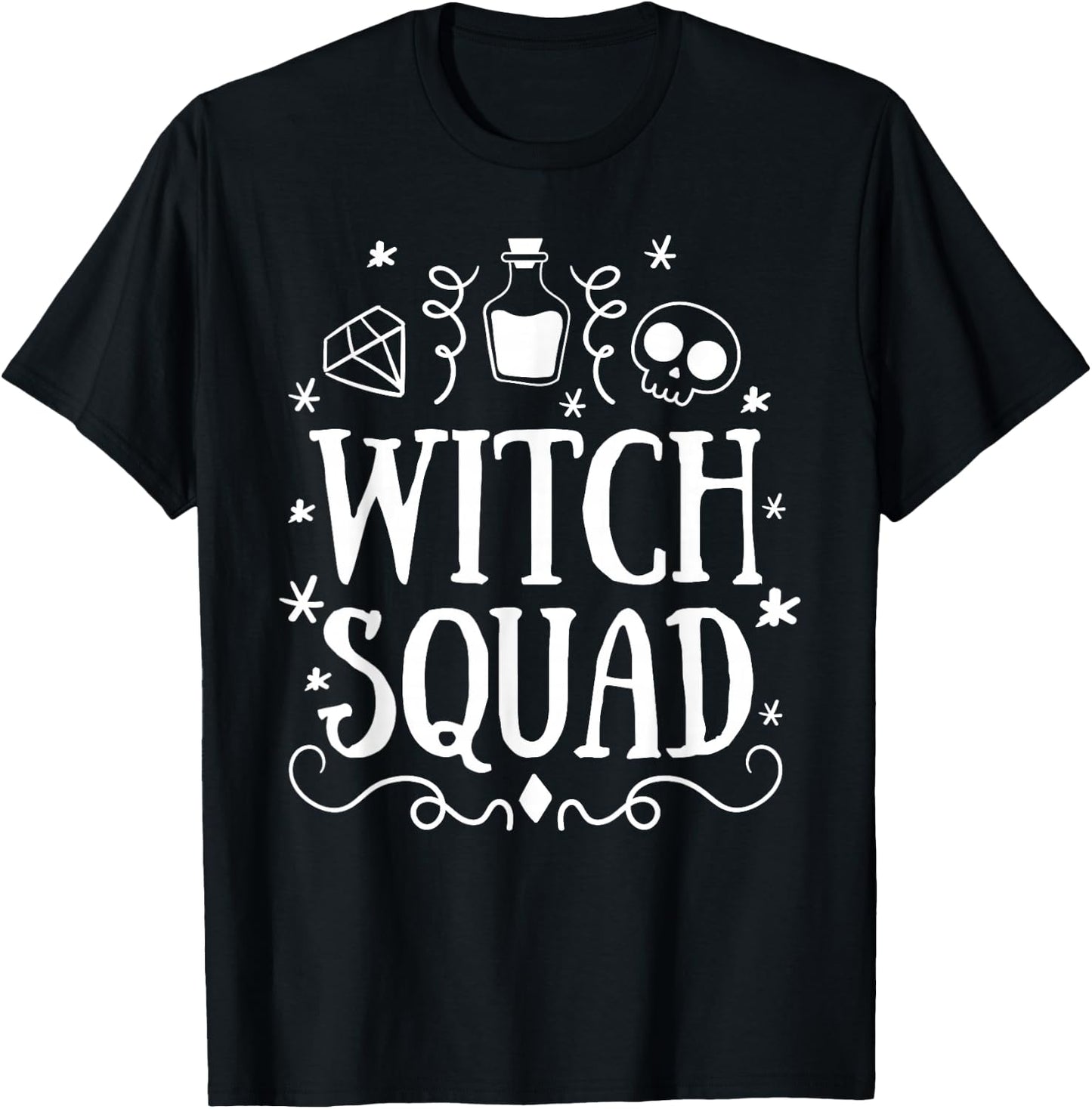 Witch Squad Funny Friend Matching Halloween Wiccan Women T-Shirt - T-Shirt | Black