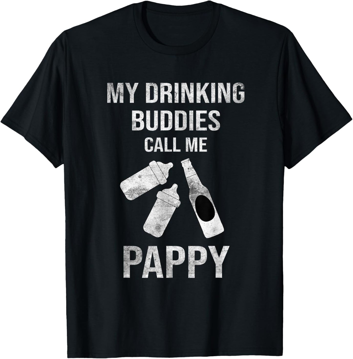 Grandpa of Twins Beer Pappy Twin Drinking Buddies T-Shirt - T-Shirt | Black