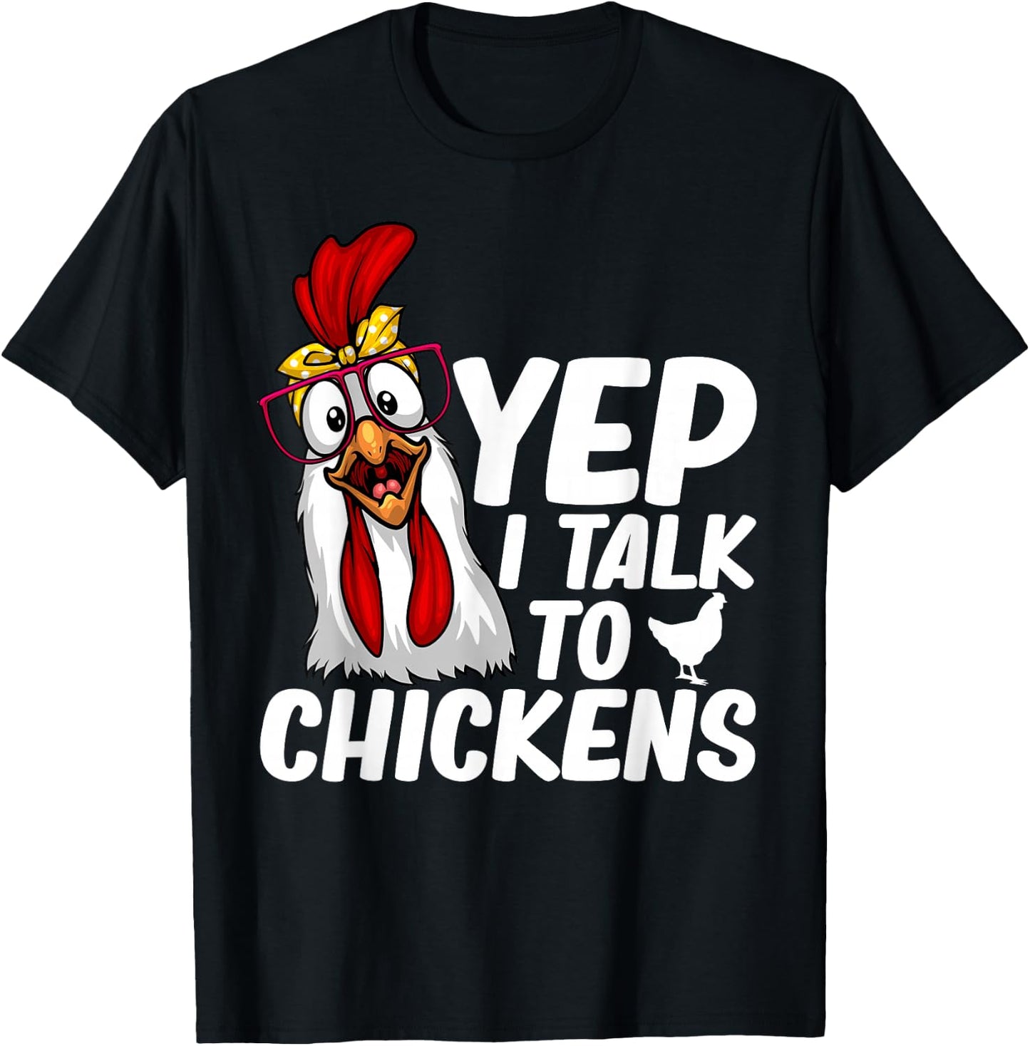 Cute Chicken Art Women Kids Chicken Farmer Lovers T-Shirt - T-Shirt | Black