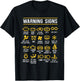 Warning Signs 101 Funny Car Mechanic T-Shirt - T-Shirt | Black