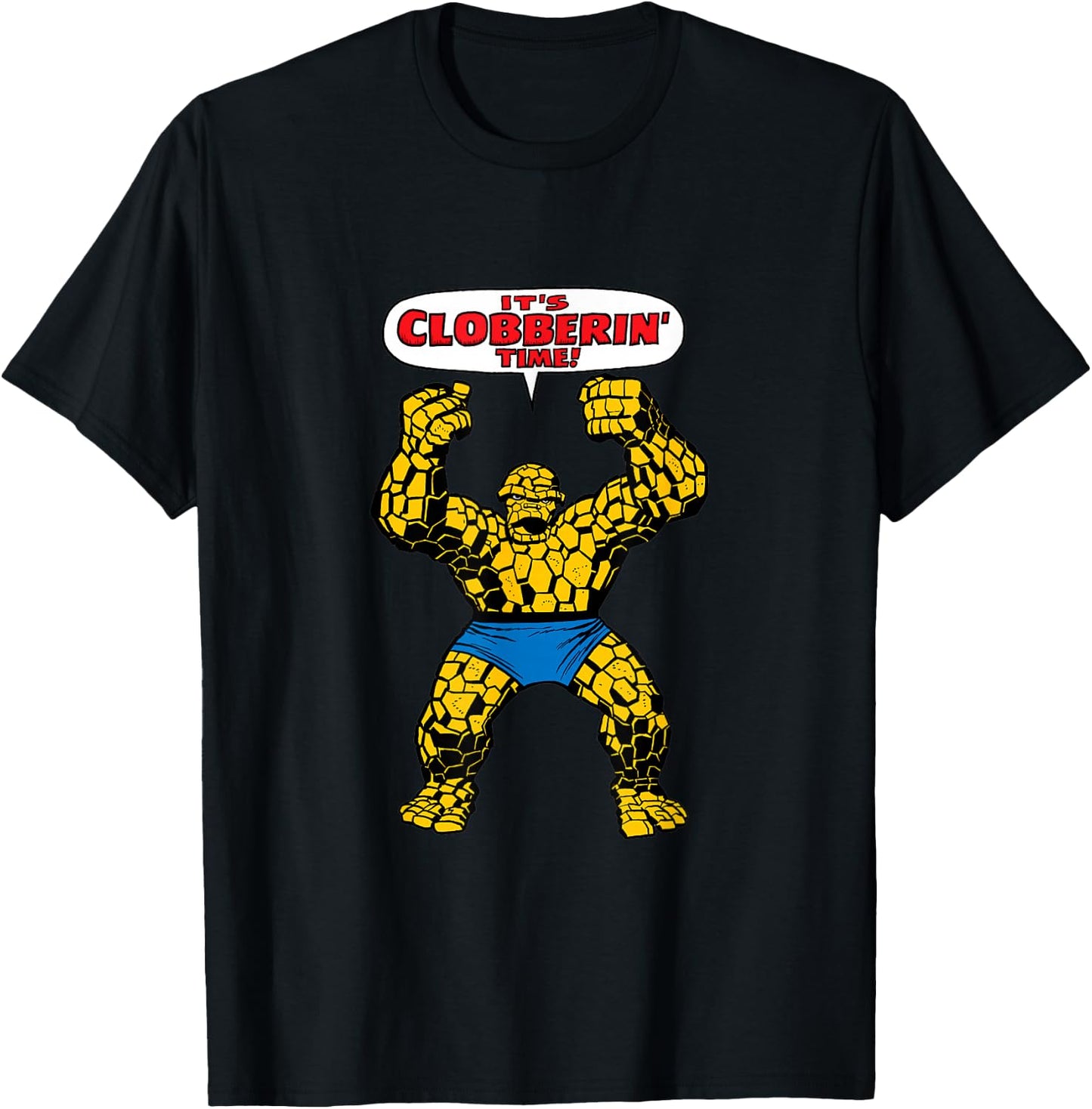 Marvel Fantastic Four The Thing Clobberin' Time T-Shirt - T-Shirt | Black