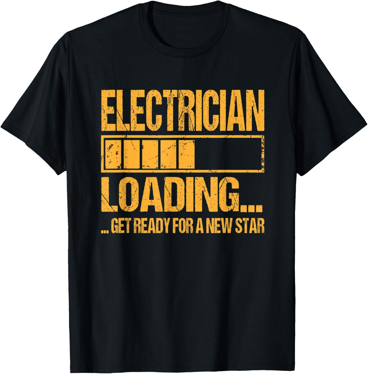 Electrician Training Apprenticeship Electrician Loading T-Shirt - T-Shirt | Black