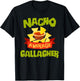 NACHO AVERAGE GALLAGHER Funny Birthday Personalized Surname T-Shirt - T-Shirt | Black