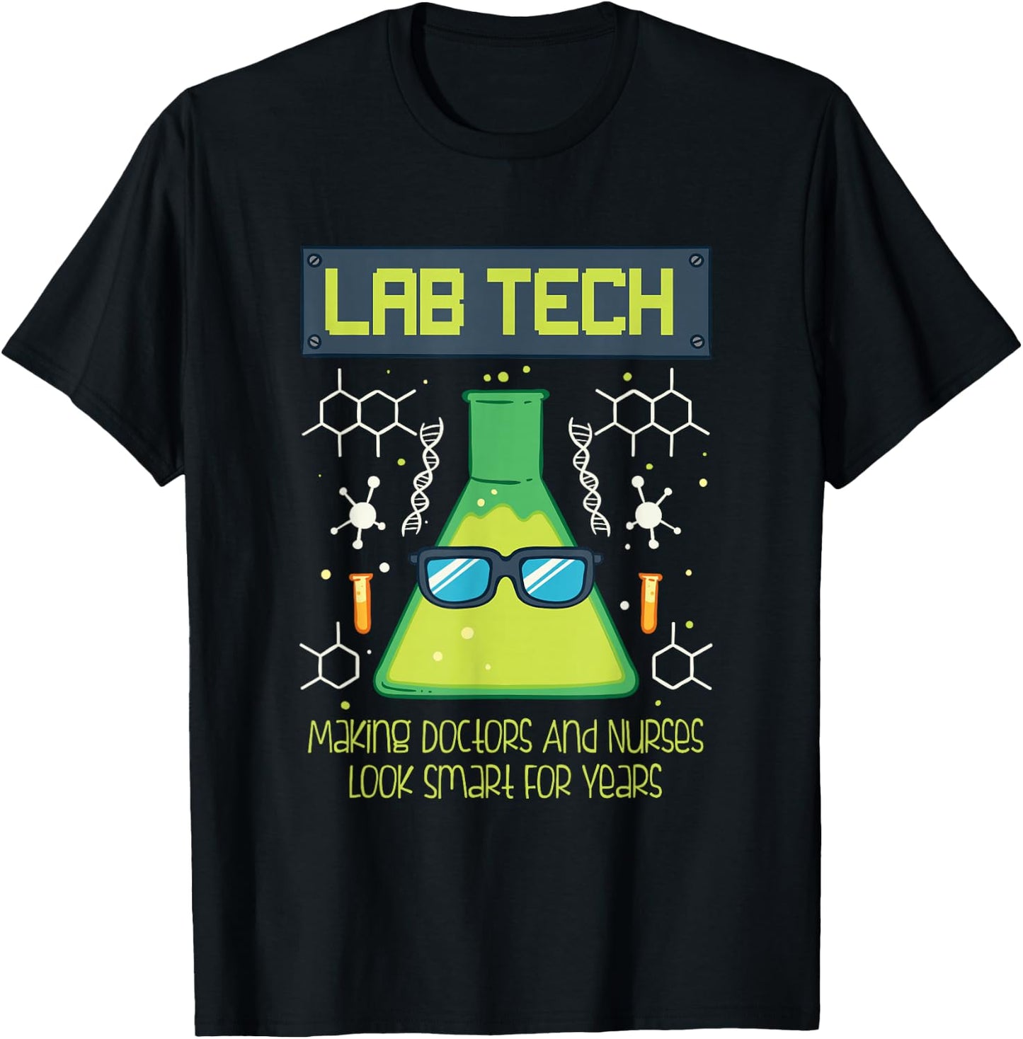 Funny Science Puns Humor Gift Lab Tech For Scientists T-Shirt - T-Shirt | Black