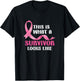 Cancer Survivor Women Pink Ribbon Breast Cancer Awareness T-Shirt - T-Shirt | Black