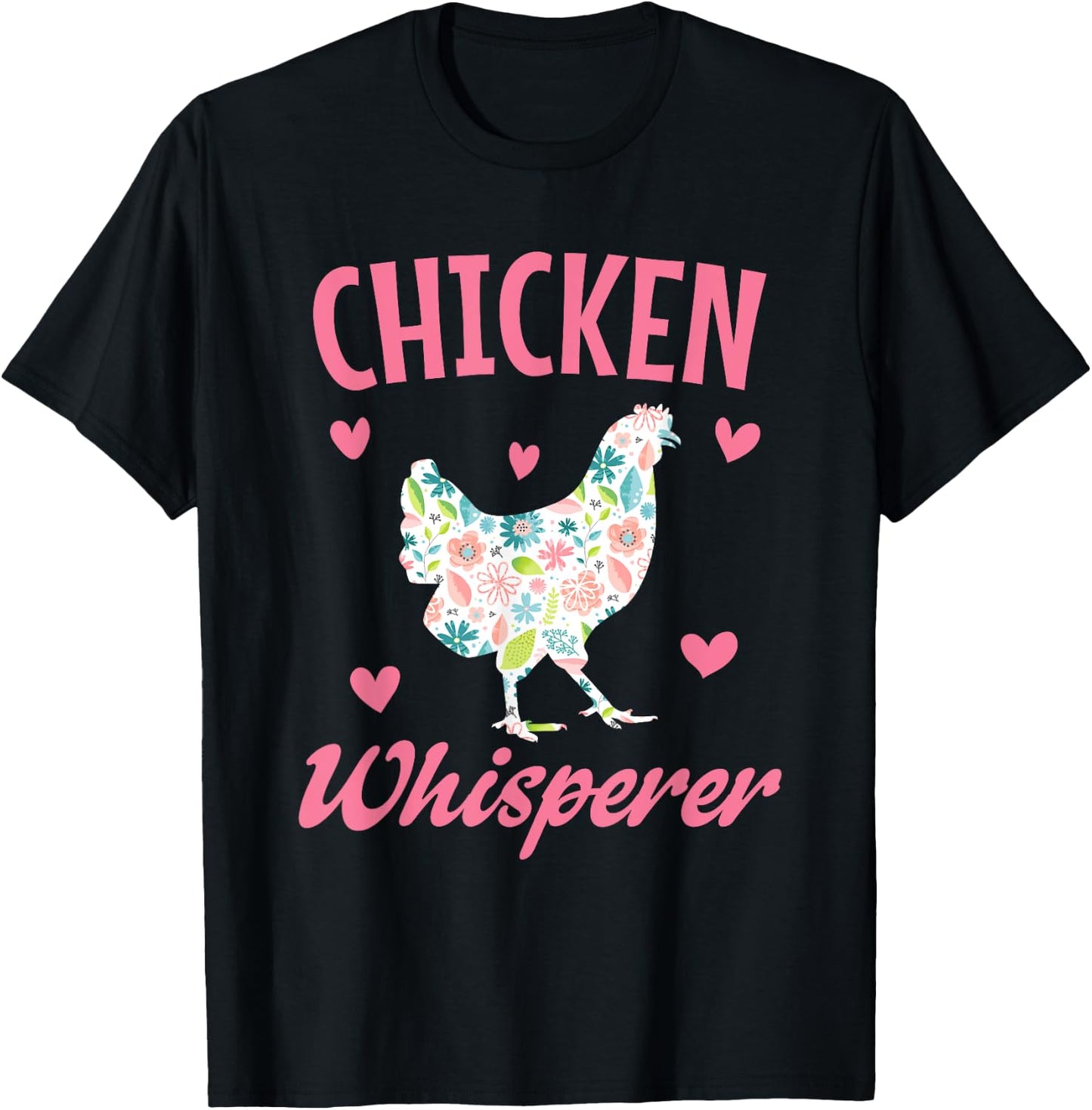 Chicken Whisperer Kids Women Girl Funny Chicken Farming T-Shirt - T-Shirt | Black
