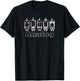 Retro Aesthetic Analog Vacuum Tubes Audio Design T-Shirt - T-Shirt | Black