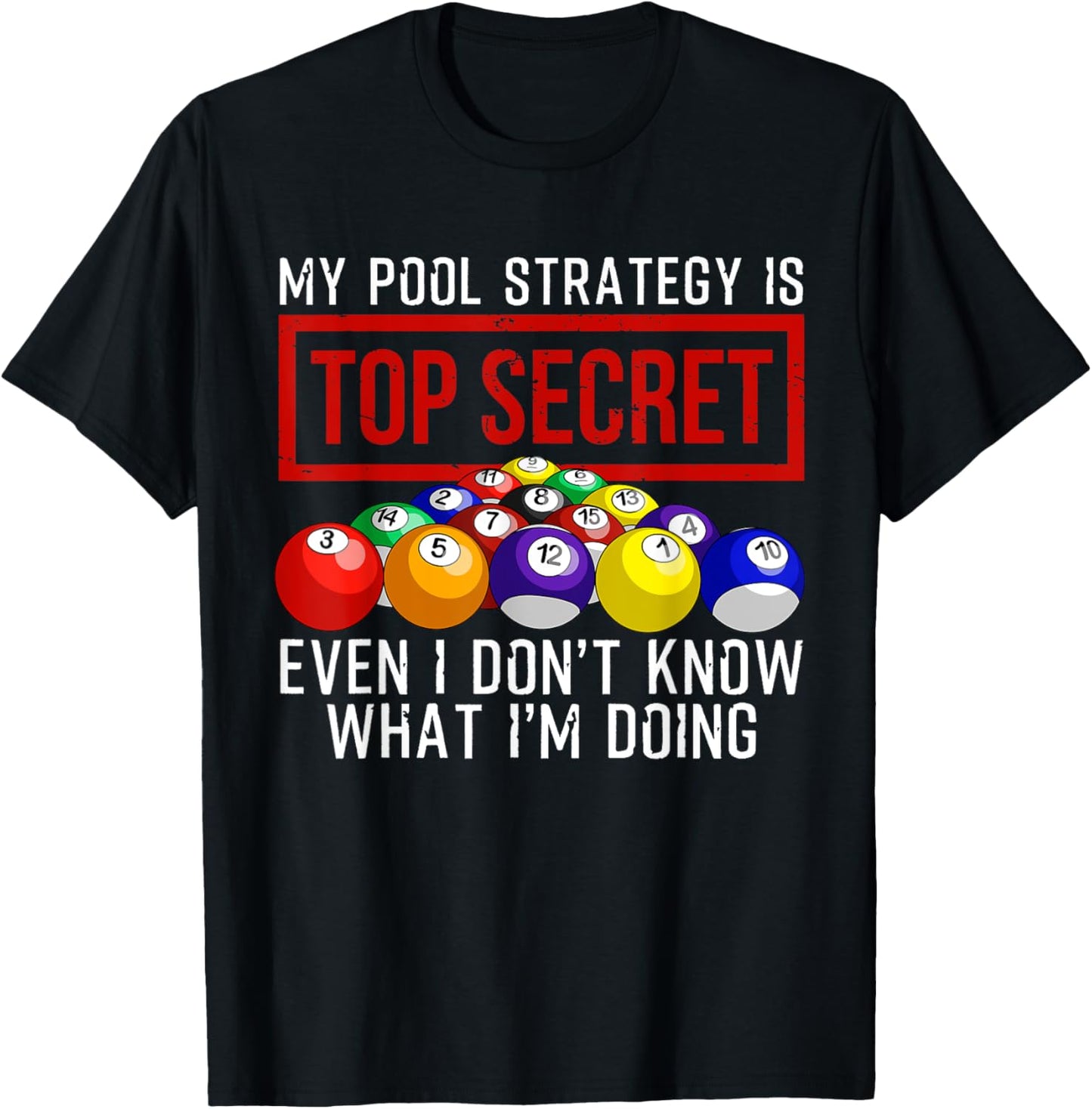 Funny Pool Player Billiards Gift Women Game Play Small T-Shirt - T-Shirt | Black