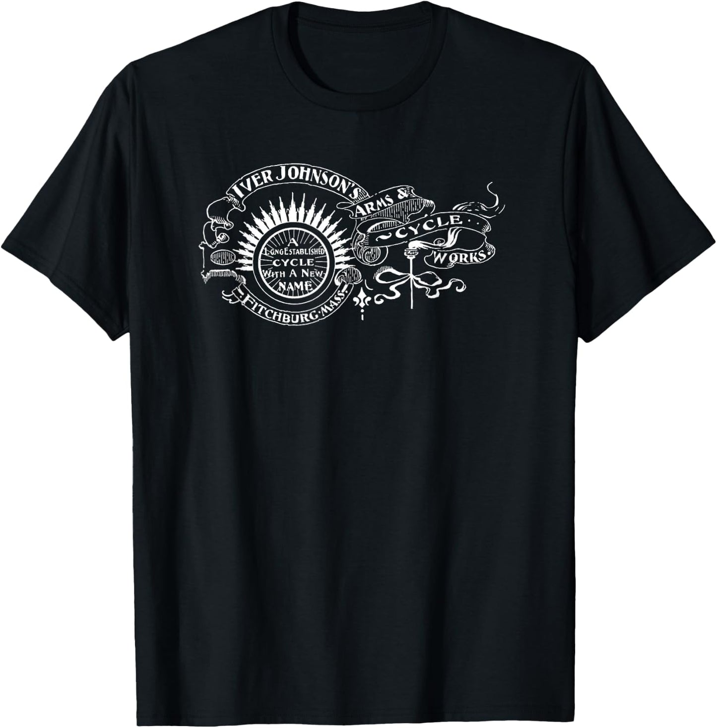 Iver Johnson Motorcycles Fitchburg Mass T-Shirt - T-Shirt | Black