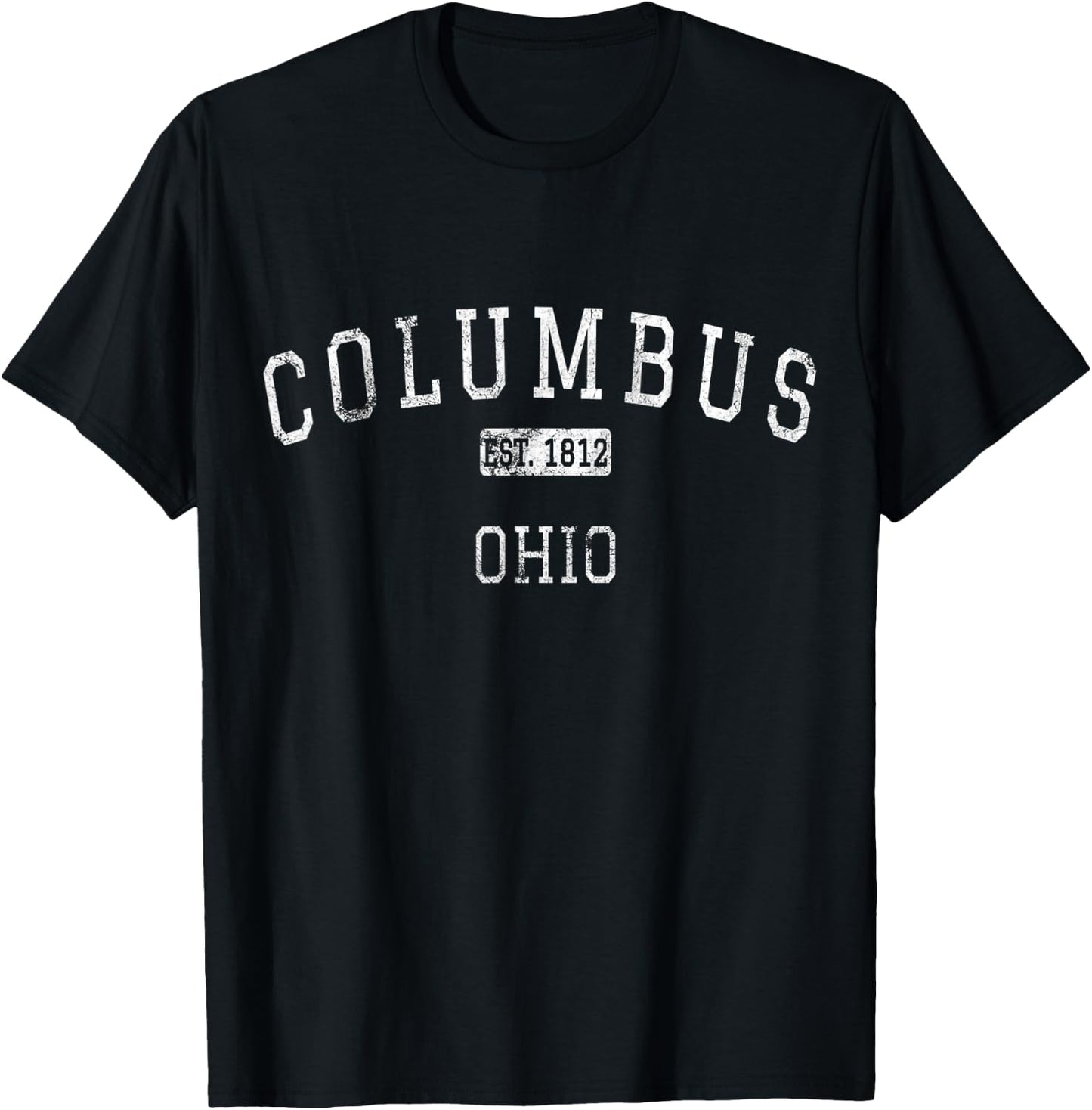 Columbus Ohio OH Vintage T-Shirt - T-Shirt | Black