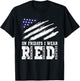 On Fridays I Wear Red USA Support American Troops T-Shirt - T-Shirt | Black