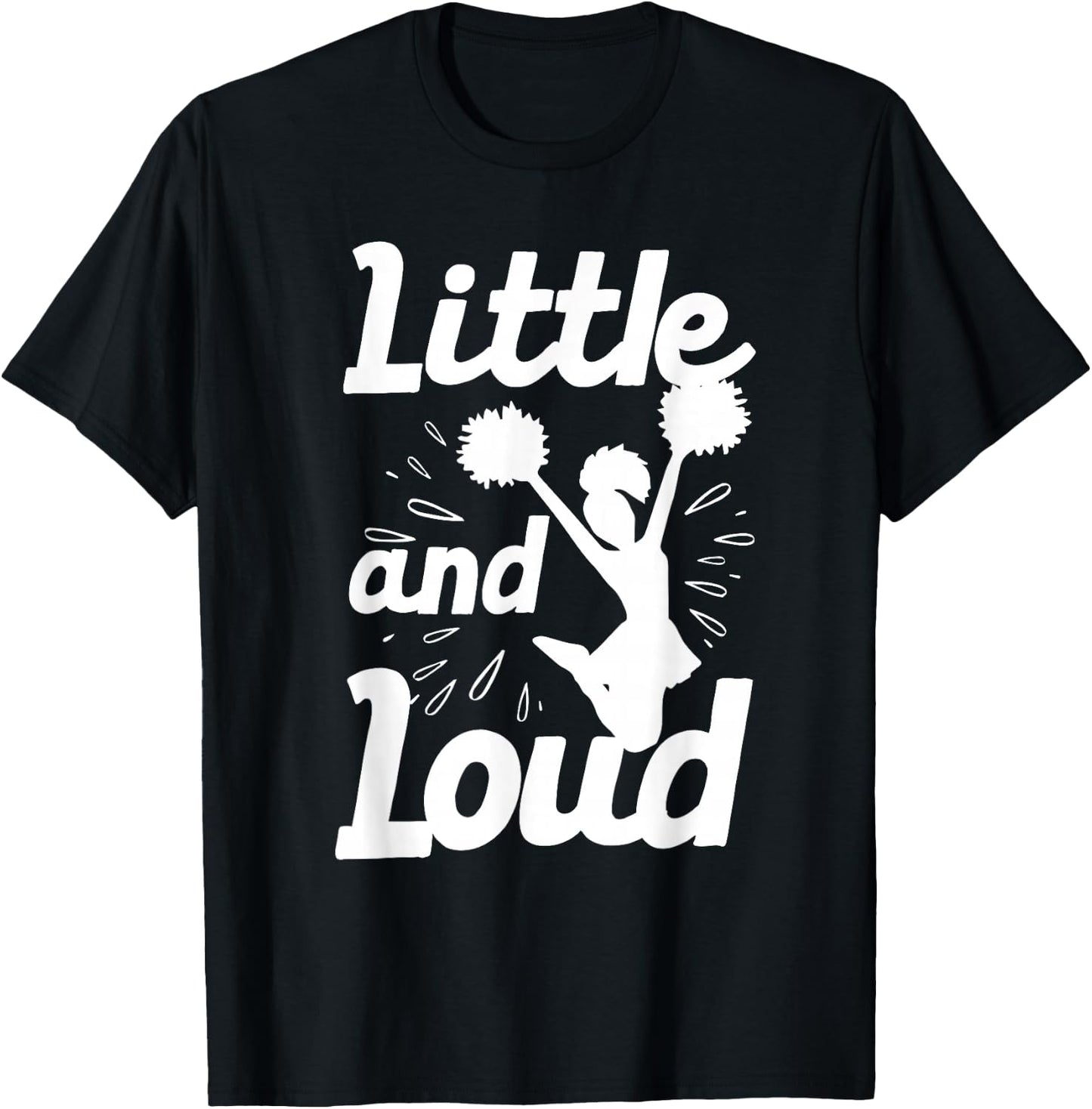 Cool Cheerleader Art Teens Girls Cheerleading Cheer Gymnast T-Shirt - T-Shirt | Black