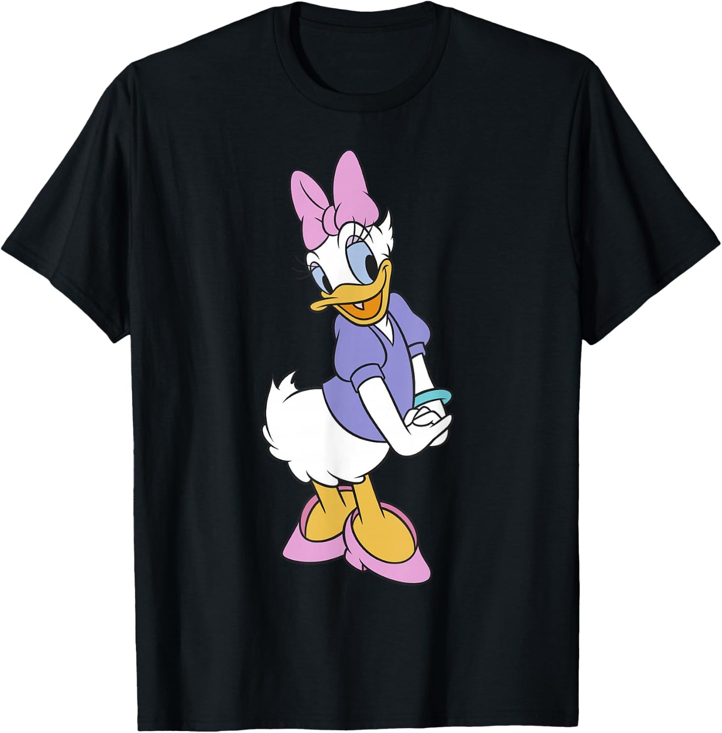 Disney Mickey and Friends Daisy Duck Traditional Portrait Small T-Shirt - T-Shirt | Black