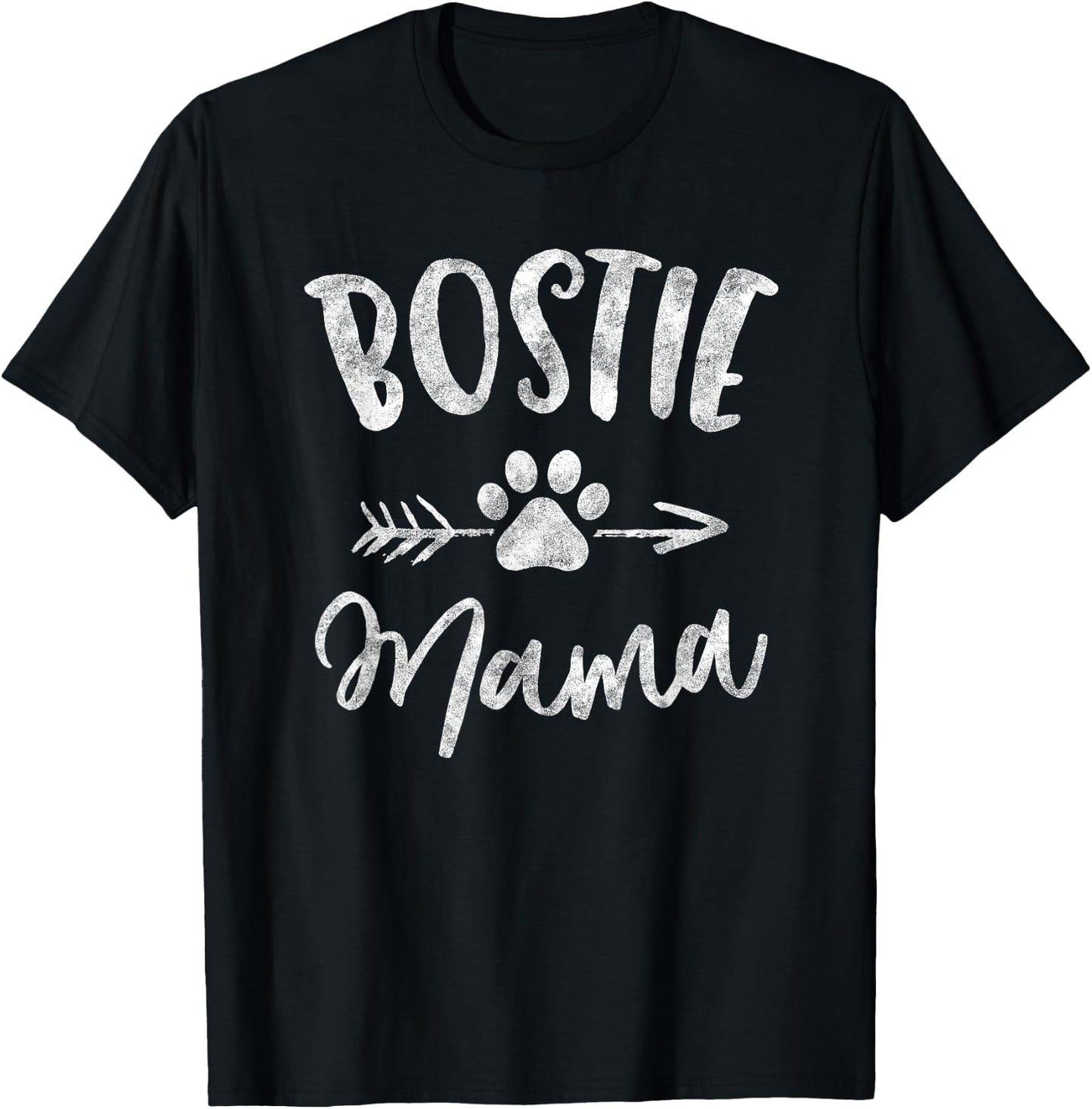Bostie Mama Shirt Boston Terrier Lover Gifts Dog Mom T-Shirt - T-Shirt | Black
