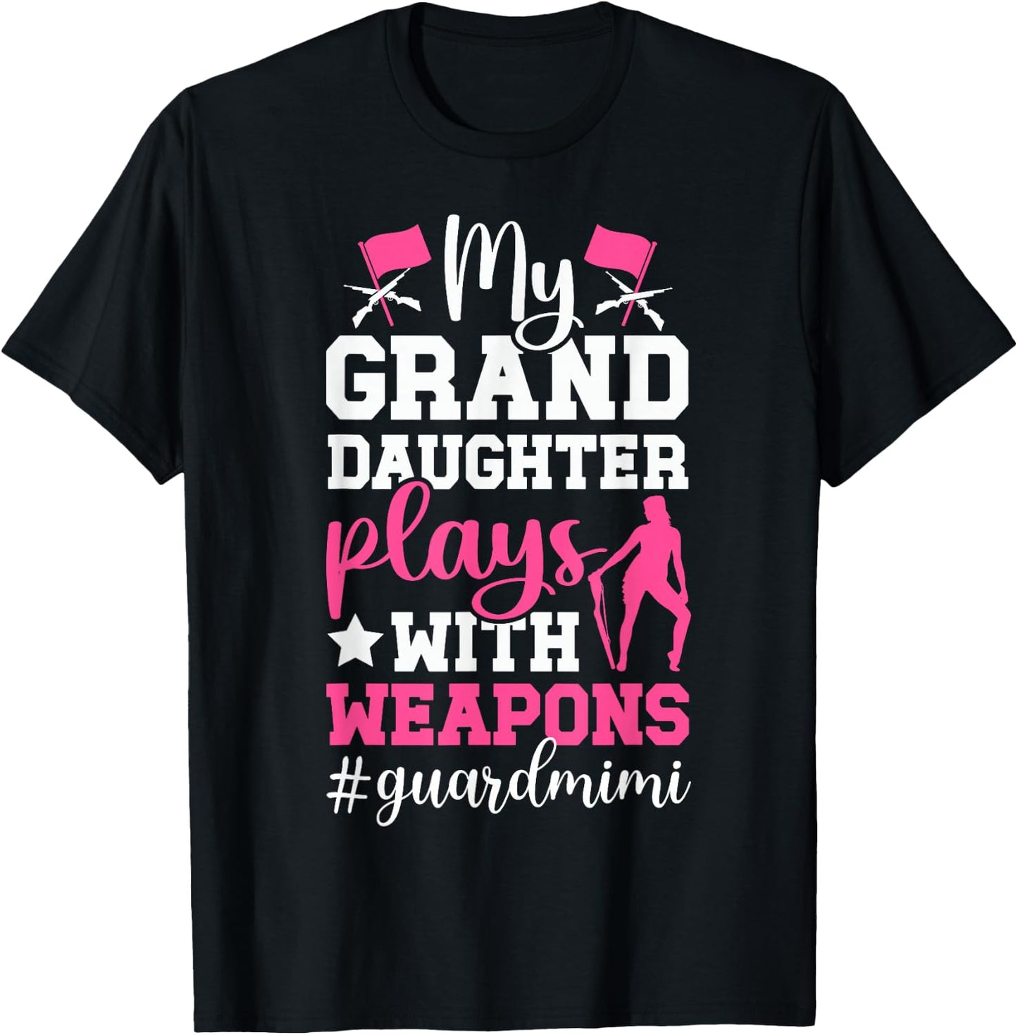 Color Guard Mimi Funny Mimi Of A Color Guard Member T-Shirt - T-Shirt | Black
