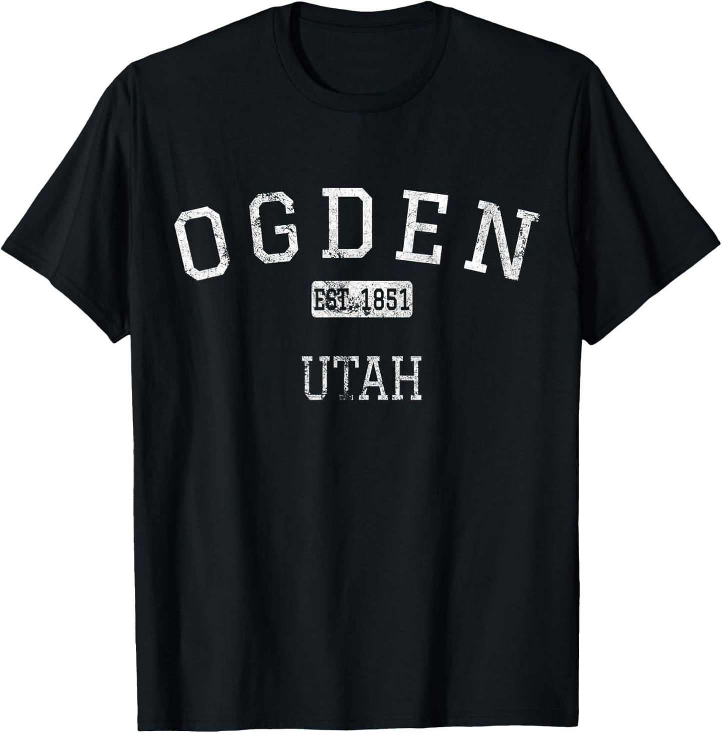 Ogden Utah UT Vintage T-Shirt - T-Shirt | Black