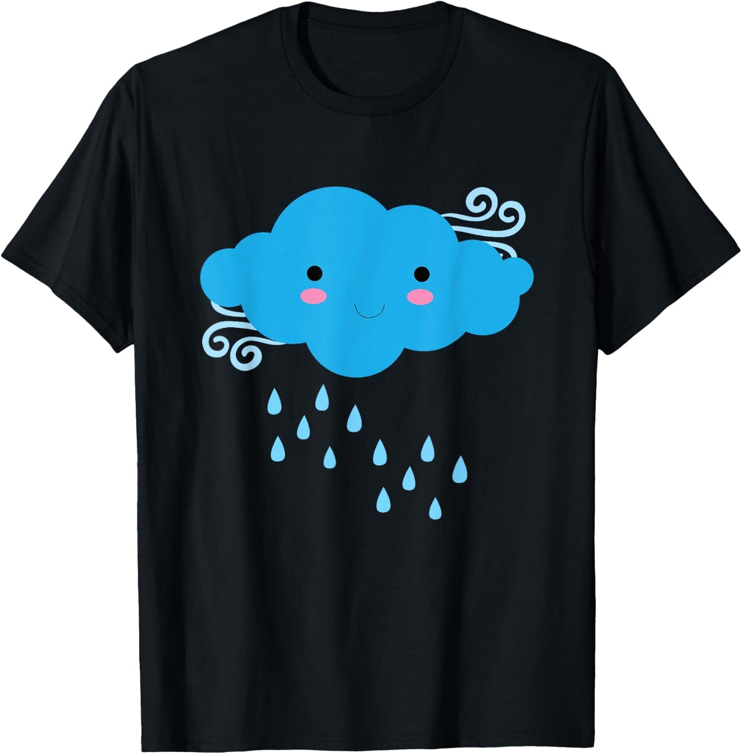 Cloud Rain Sky Nature Clouding IT Computing Funny T-Shirt - T-Shirt | Black