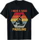 Vintage Hexagon Kayaker Kayaking I Need A Good Paddling T-Shirt - T-Shirt | Black