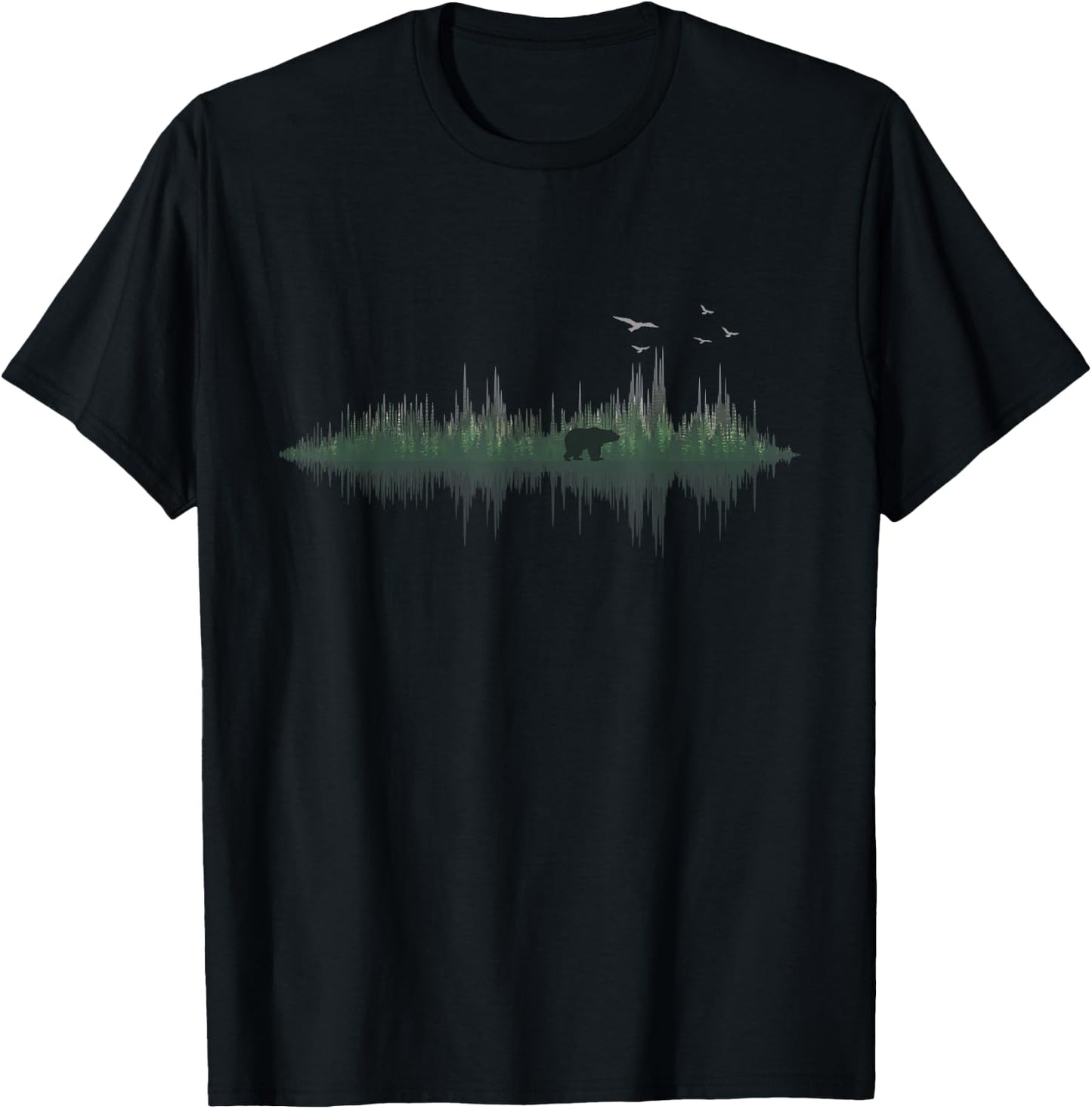 Nature Frequency | Sound Technician | Music Audio Engineer T-Shirt - T-Shirt | Black