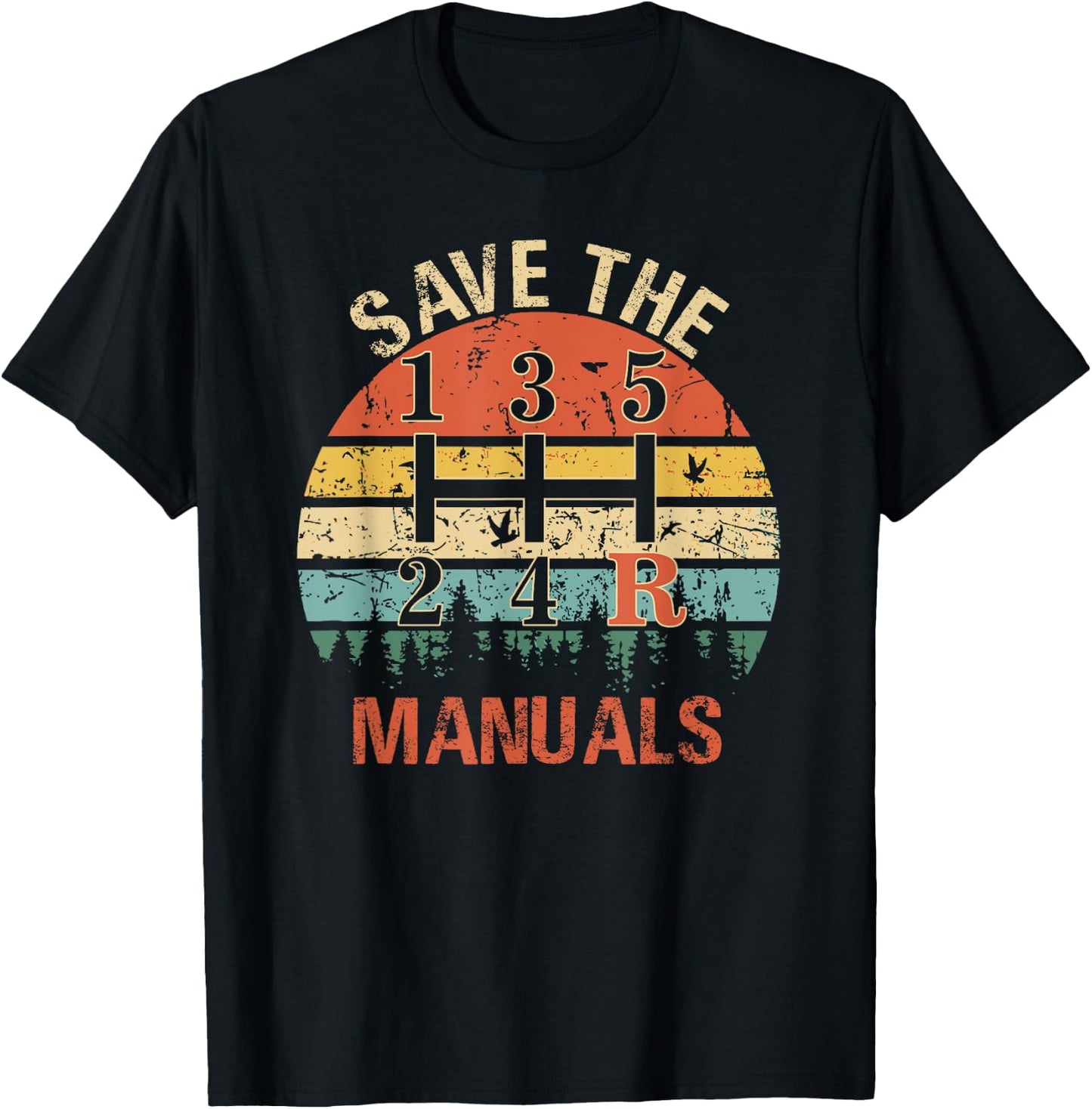 Save The Manuals - Funny 3 Pedals Car Women T-Shirt - T-Shirt | Black