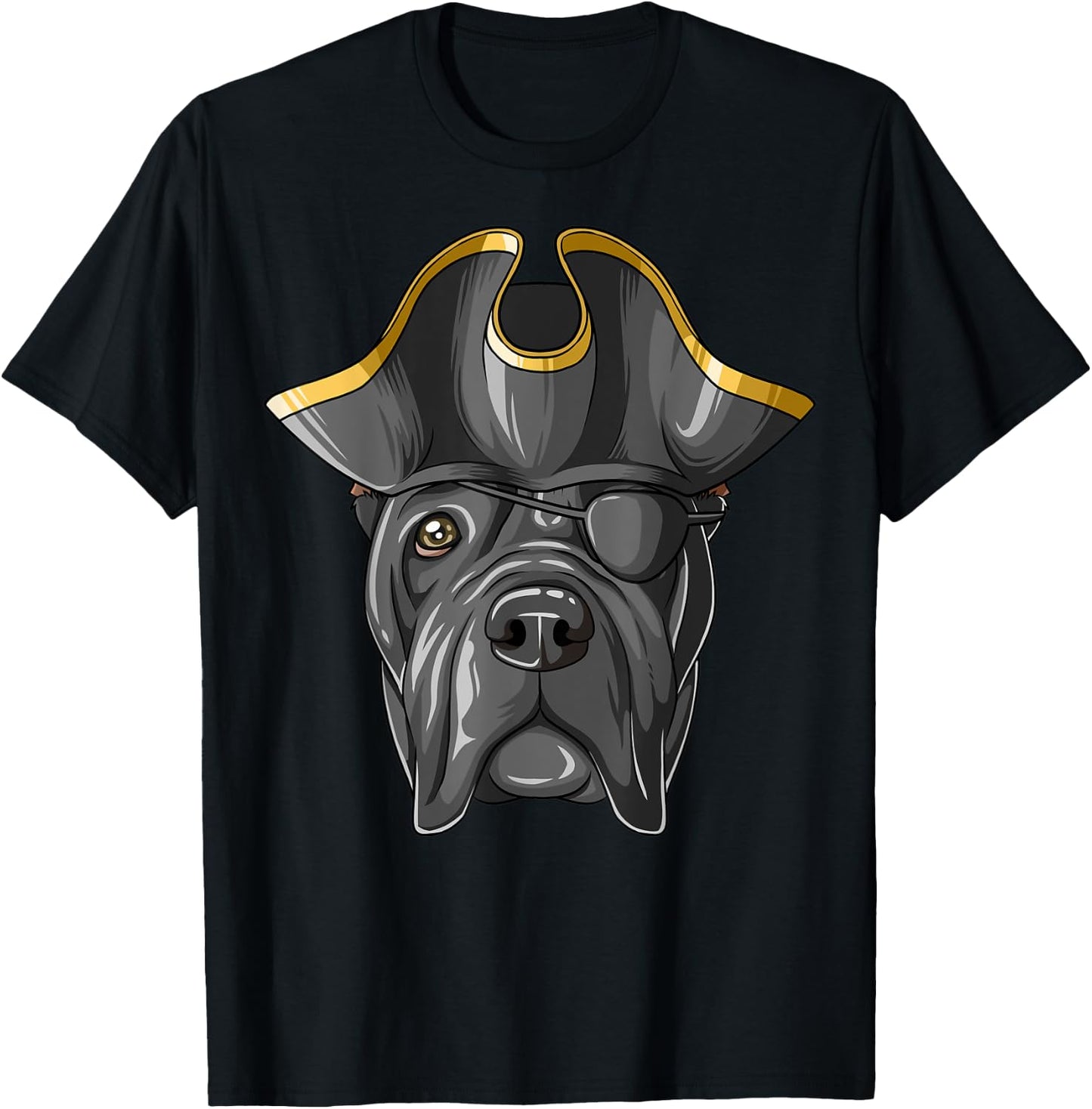 Pirate Cane Corso Pirates Hat Cane Corso T-Shirt - T-Shirt | Black
