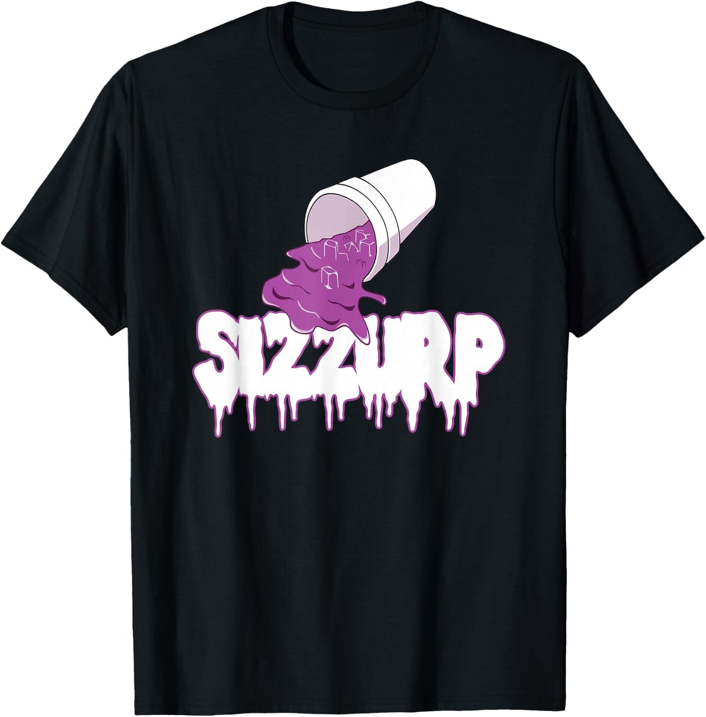 Sizzurp Lean Purple Drank T-Shirt - T-Shirt | Black