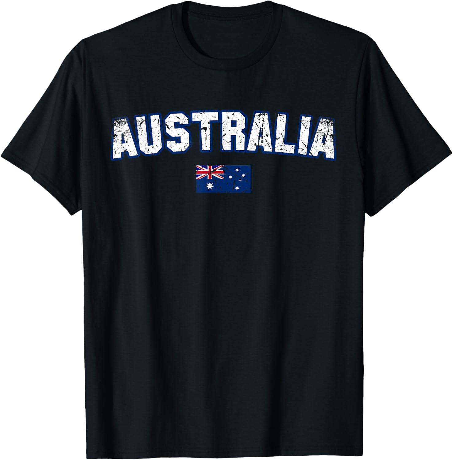 AUSTRALIA Flag Vintage | Men Women Kids | AUSTRALIA T-Shirt - T-Shirt | Black