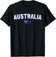 AUSTRALIA Flag Vintage | Men Women Kids | AUSTRALIA T-Shirt - T-Shirt | Black