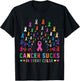 Cancer Sucks In Every Color Fighter | Funk Cancer T-Shirt - T-Shirt | Black