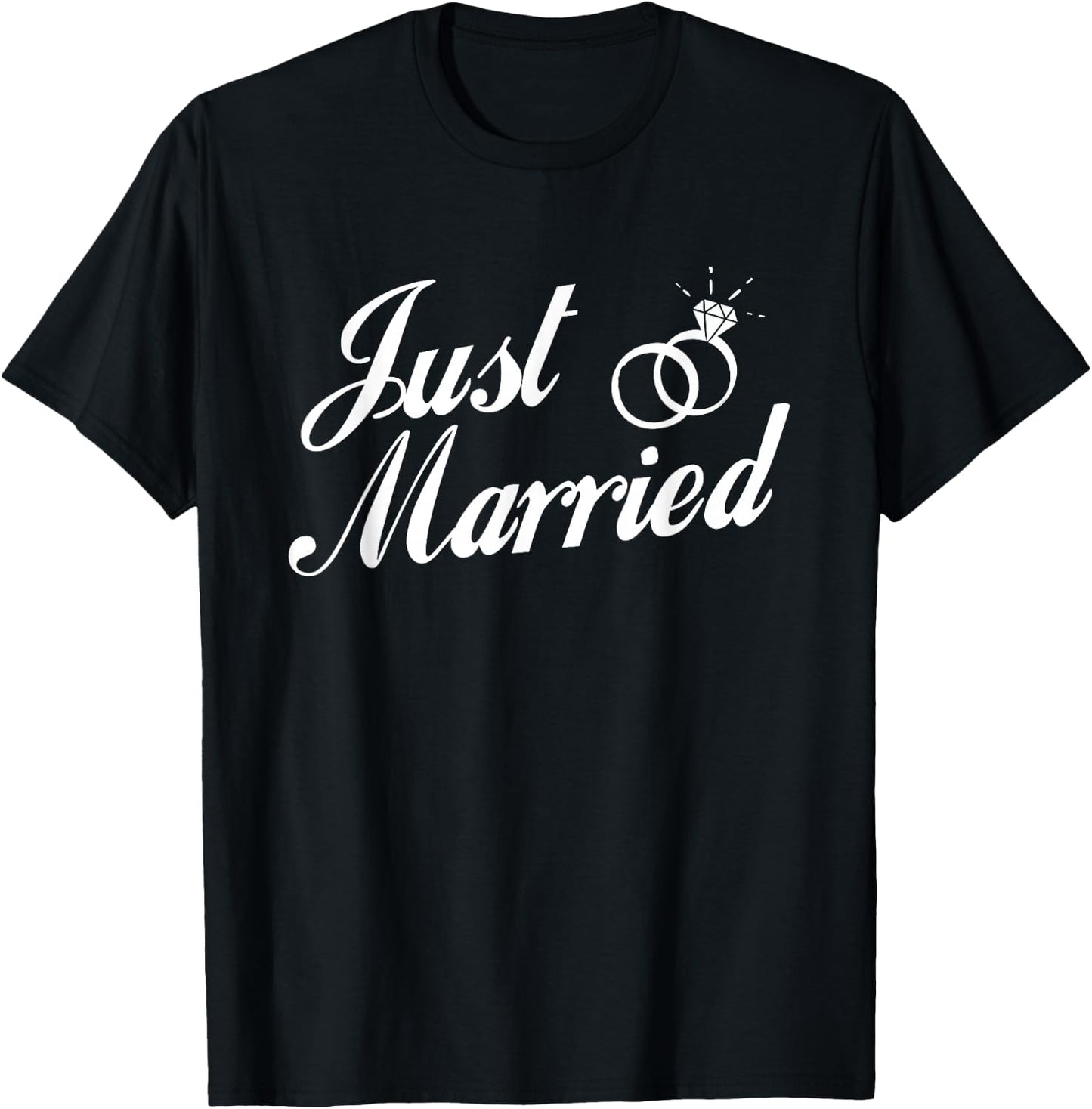 Just Married Couple T-Shirt - T-Shirt | Black