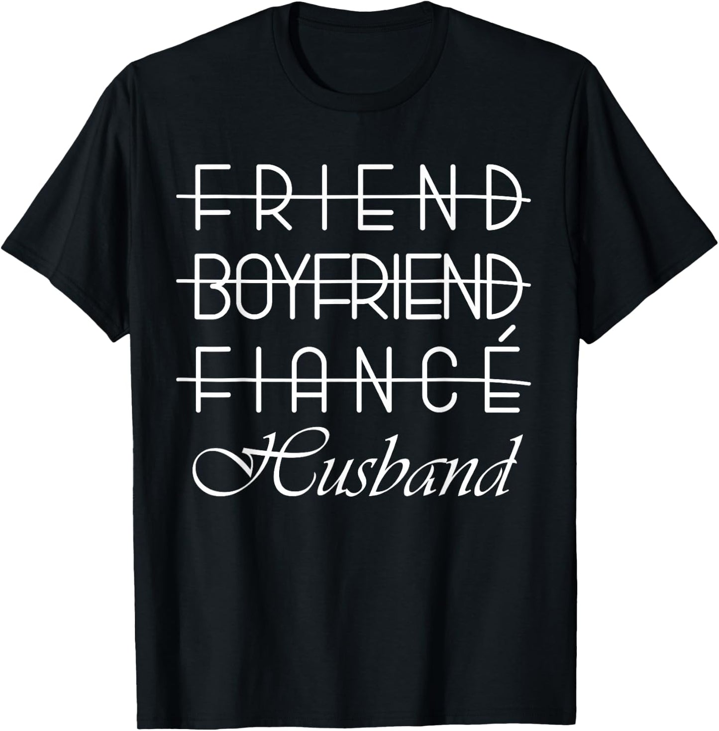 Friend, Boyfriend, Fiance, Husband Groom Wedding T-Shirt - T-Shirt | Black