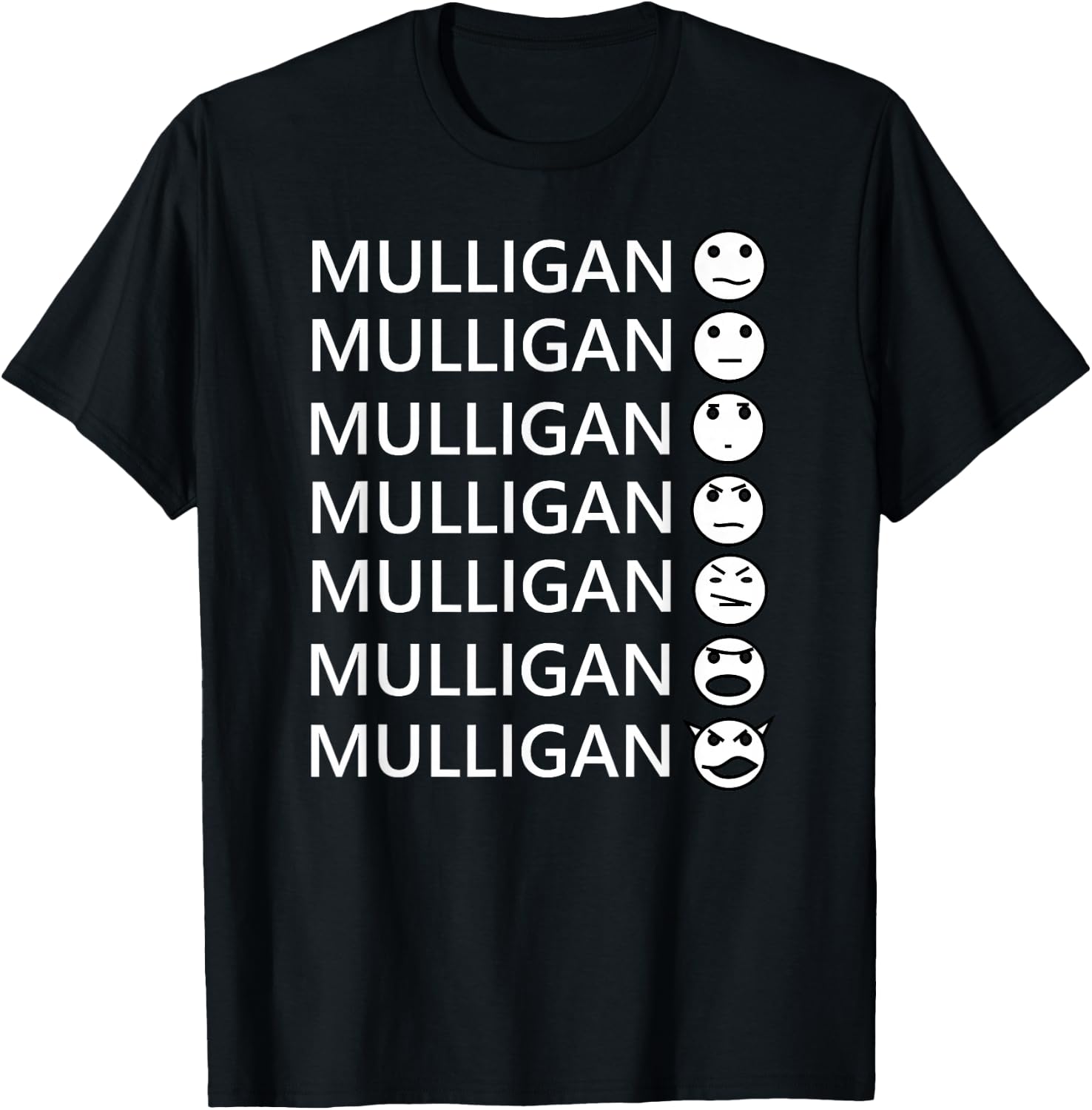 The Seven Faces of Mulligan Magic T-Shirt - T-Shirt | Black