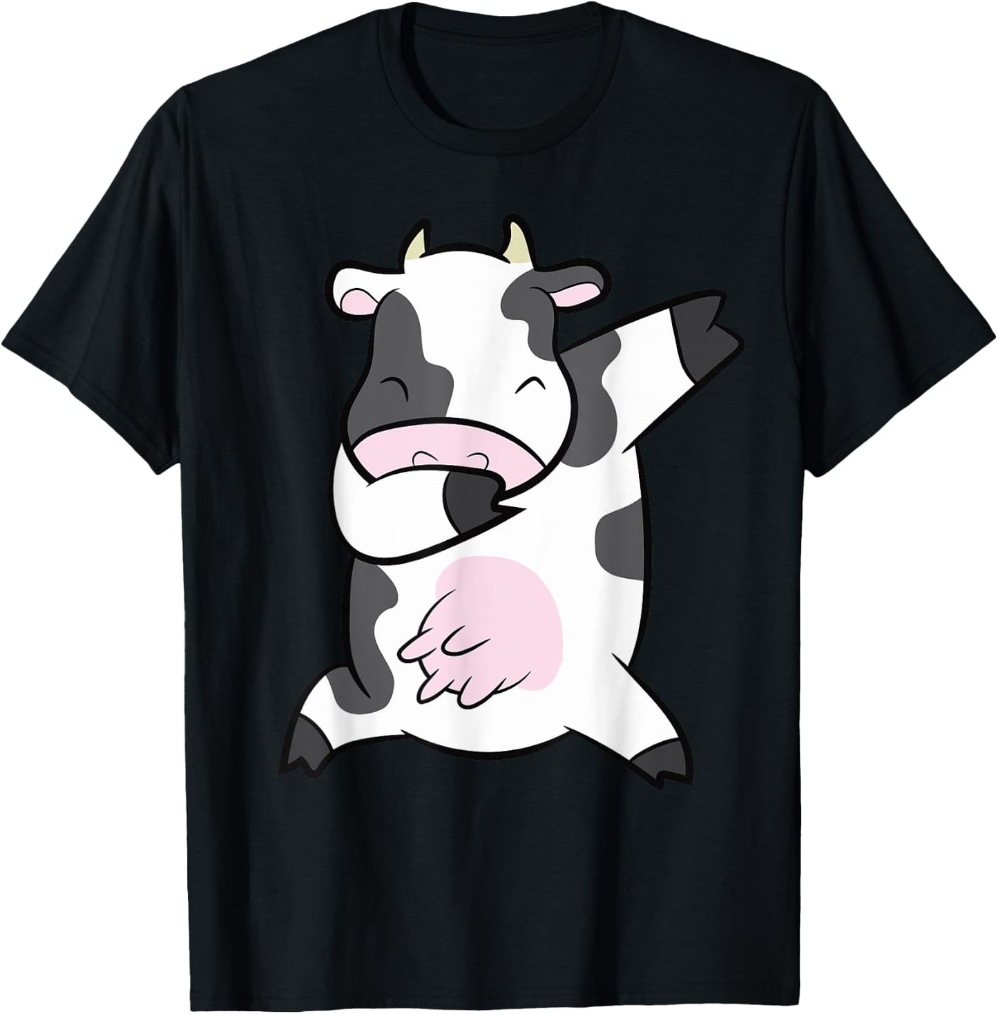 Dabbing Cow Farm Animal Funny Cow T-Shirt - T-Shirt | Black