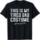 This Is My Tired Dad Costume Halloween Dad Shirt Last Minute T-Shirt - T-Shirt | Black
