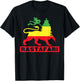 Lion of Judah Judah Rasta Rastafari Reggae T-Shirt - T-Shirt | Black