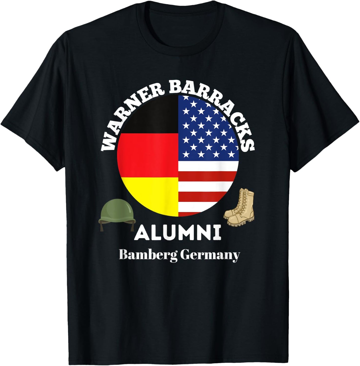 Warner Barracks Alumni Bamberg Germany T-Shirt - T-Shirt | Black