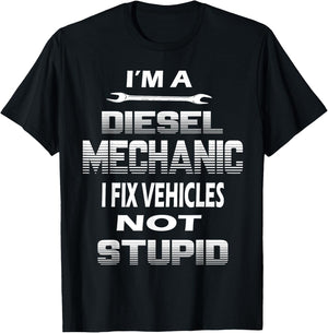 Diesel Mechanics Uniform T Shirt Diesel Tech Shirt T-Shirt - T-Shirt | Black