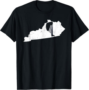 Trike Powered Parachute PPG PPC Pilot Kentucky Vintage T-Shirt - T-Shirt | Black