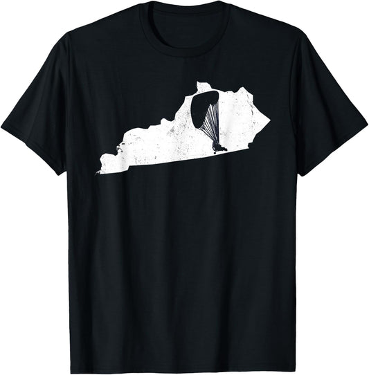 Trike Powered Parachute PPG PPC Pilot Kentucky Vintage T-Shirt - T-Shirt | Black