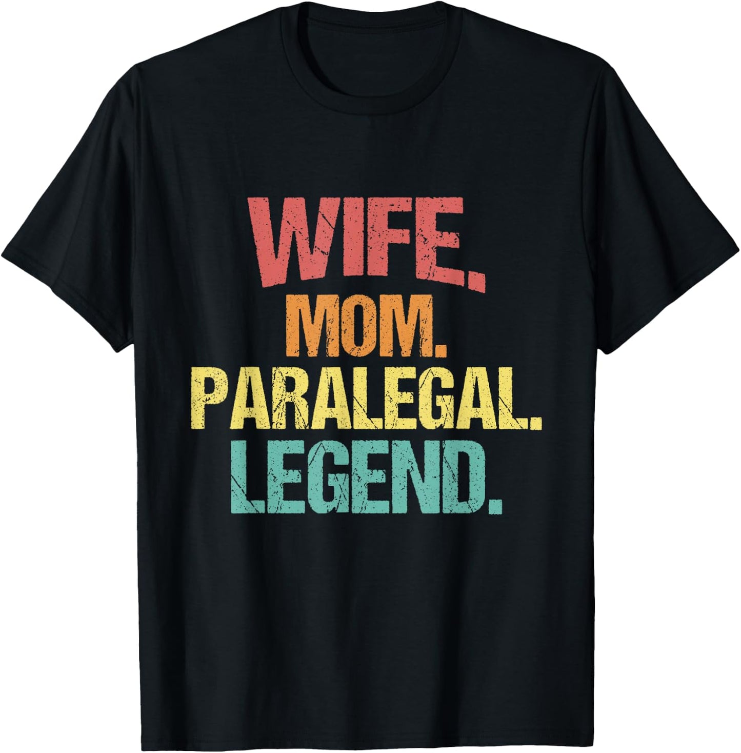 Paralegal Mom - Attorney Assistant Law Office Justice T-Shirt - T-Shirt | Black