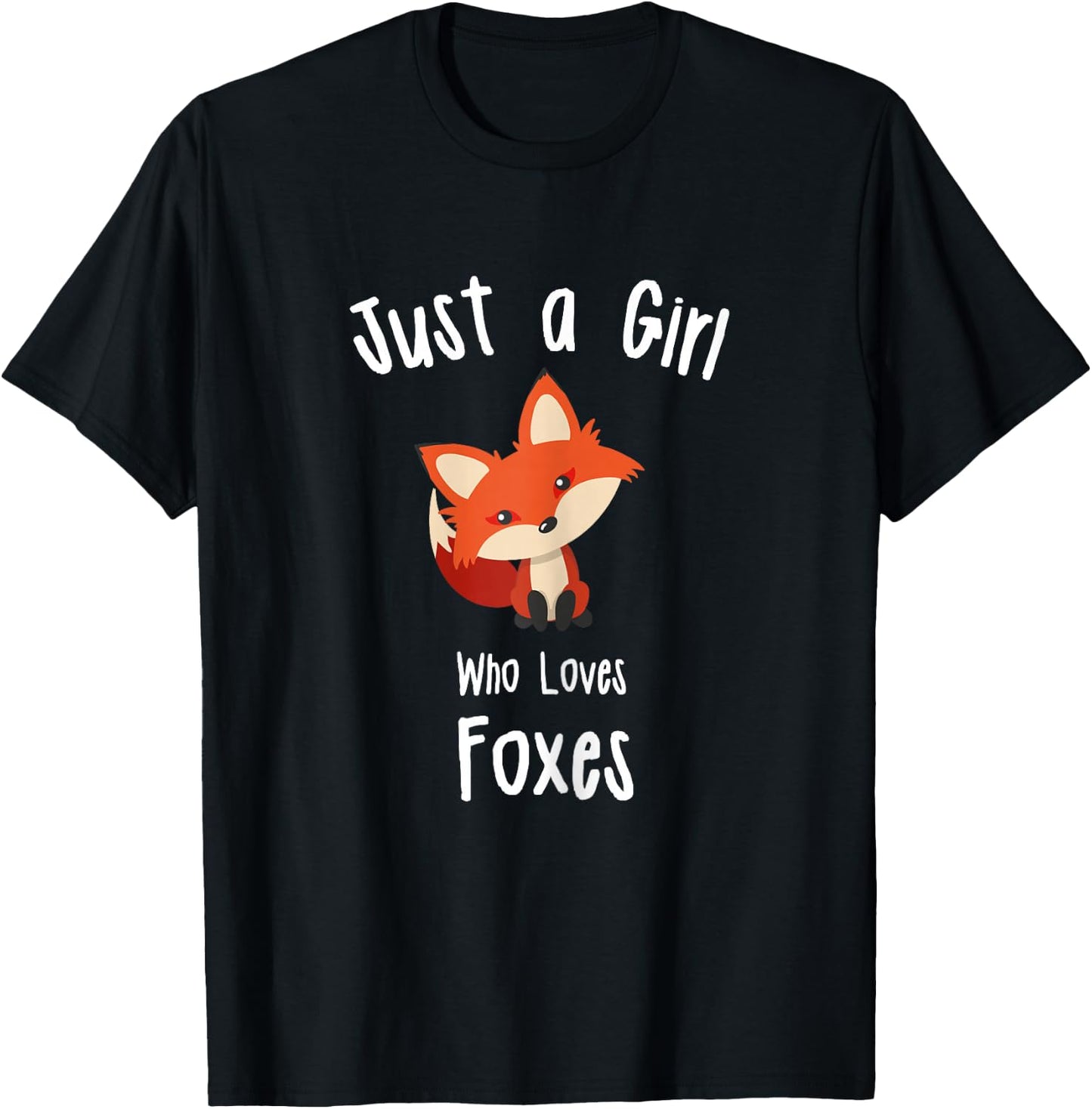 Fox Girl T-Shirt - T-Shirt | Black
